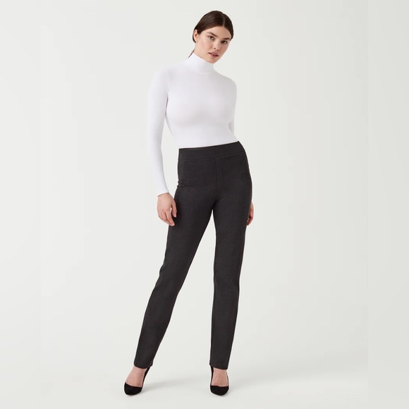❄️ Spanx grey 20254 The Perfect Pant, Slim Straight - Picture 1 of 5